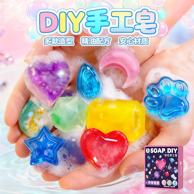 Soap Making Hobbycraft - DIY Zeepmaakset voor Kinderen, Edelsteen Kristalvormen,