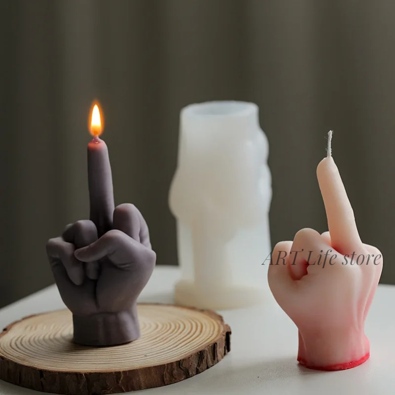 Soap Making Accessories - 3D Vinger Siliconen Kaars Schimmel Diy