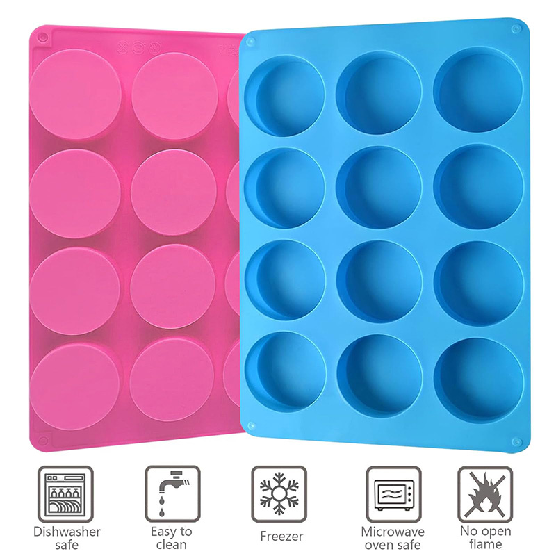 Ronde siliconen mallen met 12  - Soap Mold Silicone Loaf recensie en prijs