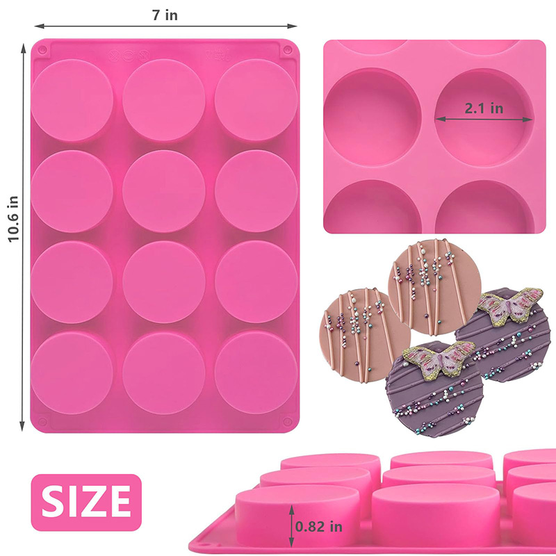 Ronde siliconen mallen met 12  - Soap Mold Silicone Loaf recensie en prijs