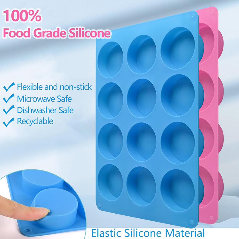 Ronde siliconen mallen met 12  - Soap Mold Silicone Loaf recensie en prijs