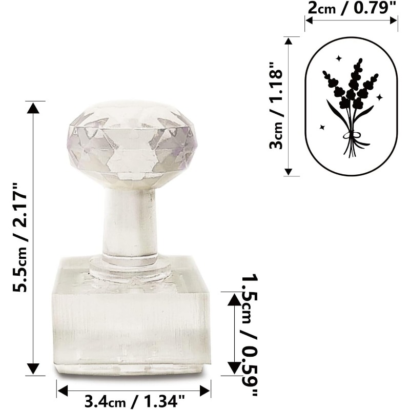 1 Stuk Acryl Zeep Stempel 5.5  - Soap Making Starter Kit recensie en prijs