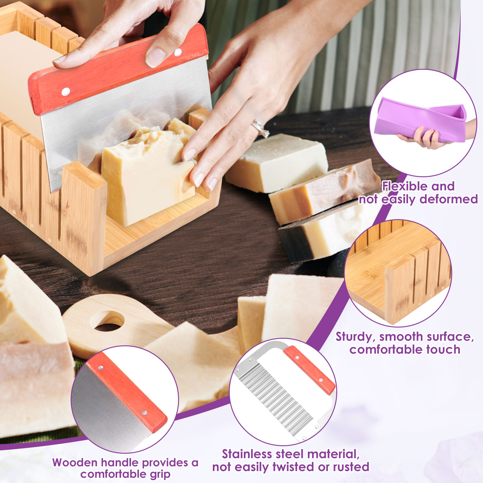 DIY zeep maken mal kit met hou - Soap Making Starter Kit recensie en prijs
