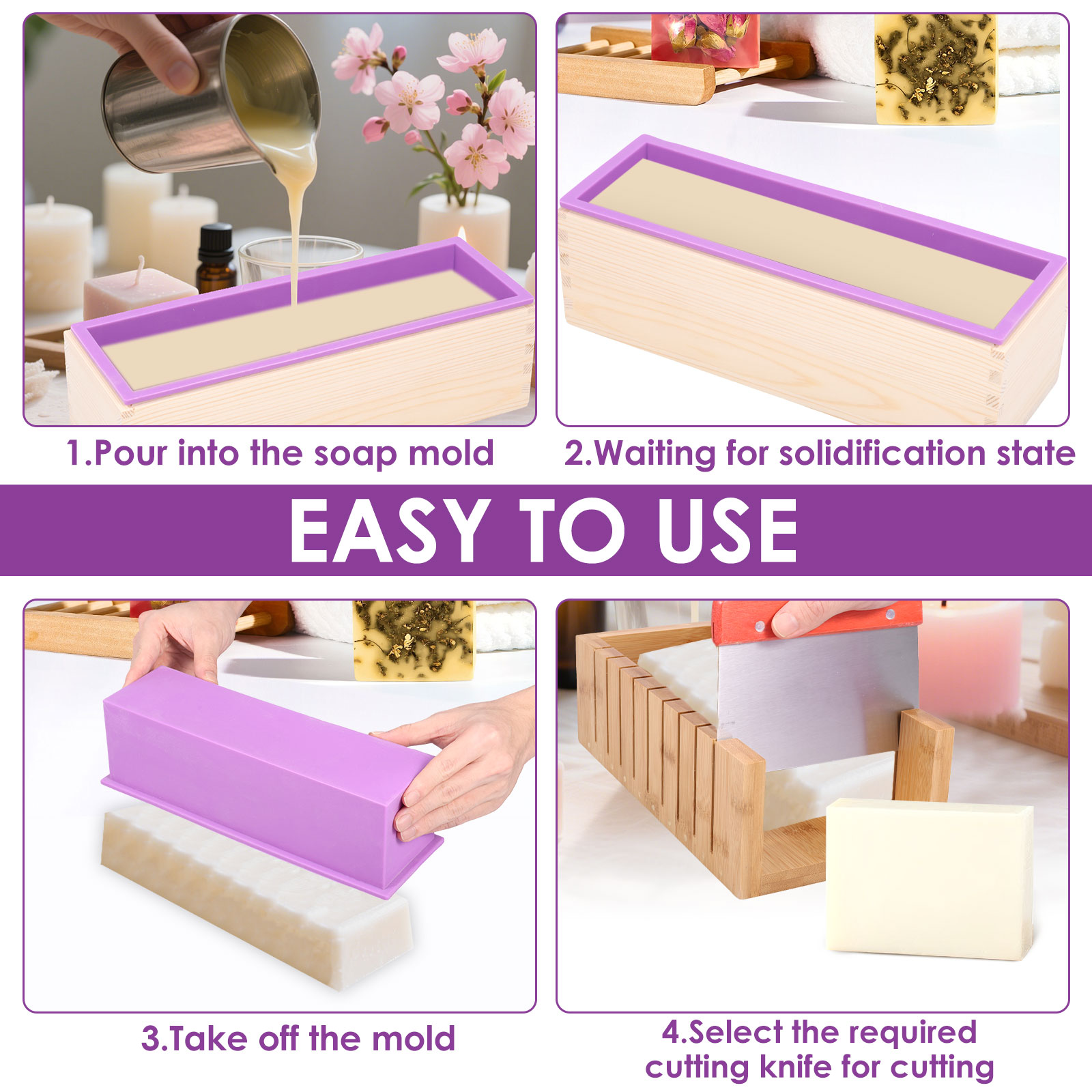 DIY zeep maken mal kit met hou - Soap Making Starter Kit recensie en prijs