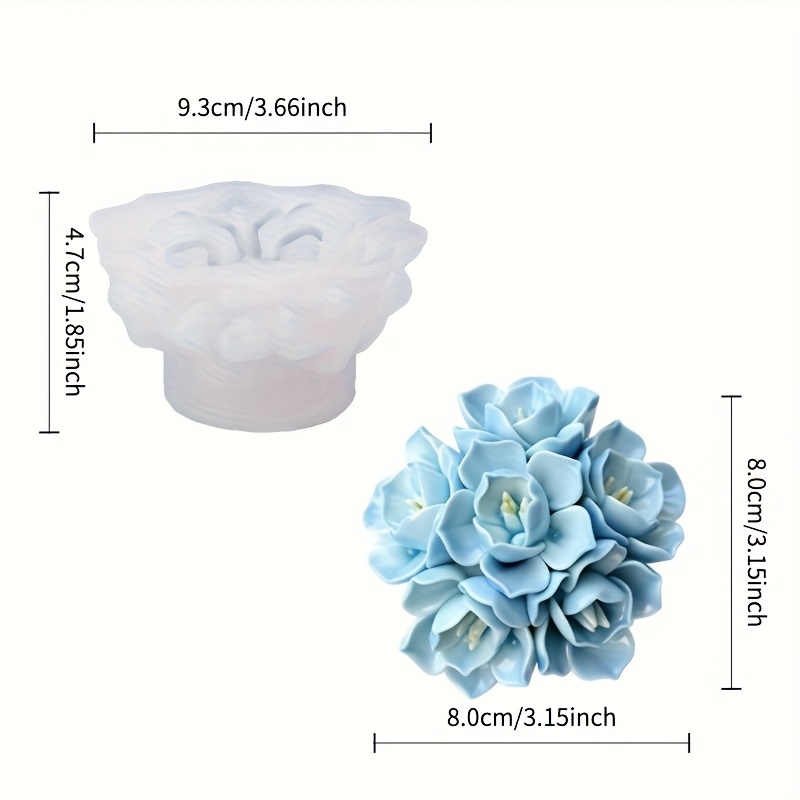 1 siliconen mal voor hortensia - Soap Making Store recensie en prijs