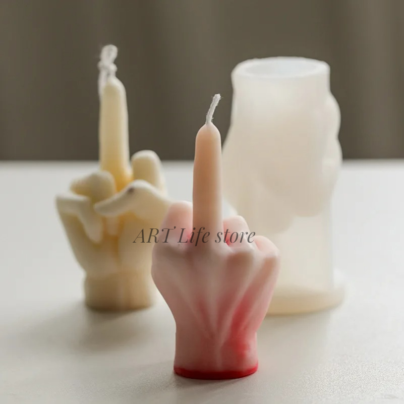 3D Vinger Siliconen Kaars Schi - Soap Making Accessories recensie en prijs