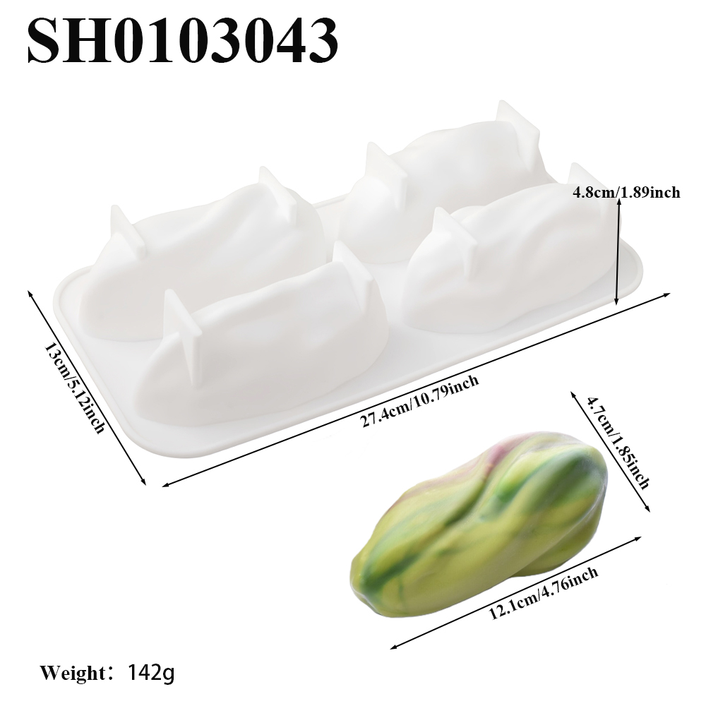 4 of 9-delige pistachevormige  - Soap Mold Silicone Loaf recensie en prijs