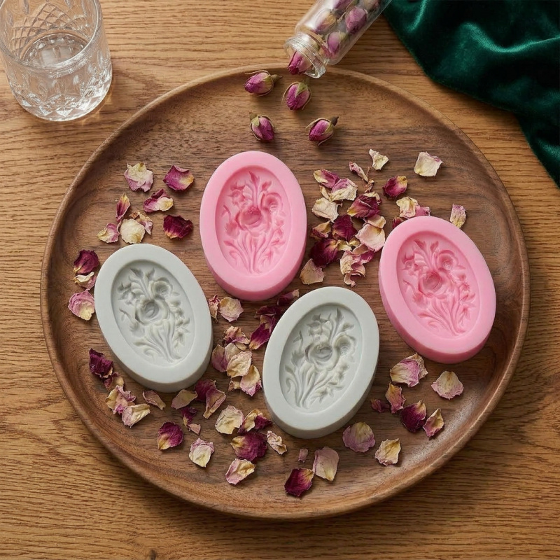 4 siliconenvormen met bloemvor - Soap Making Store recensie en prijs
