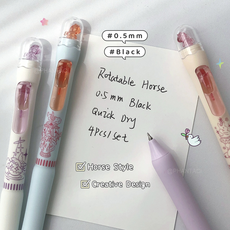 4 STKS Carrousel Stijl Gel Pen - Pentel Pen Energel recensie en prijs
