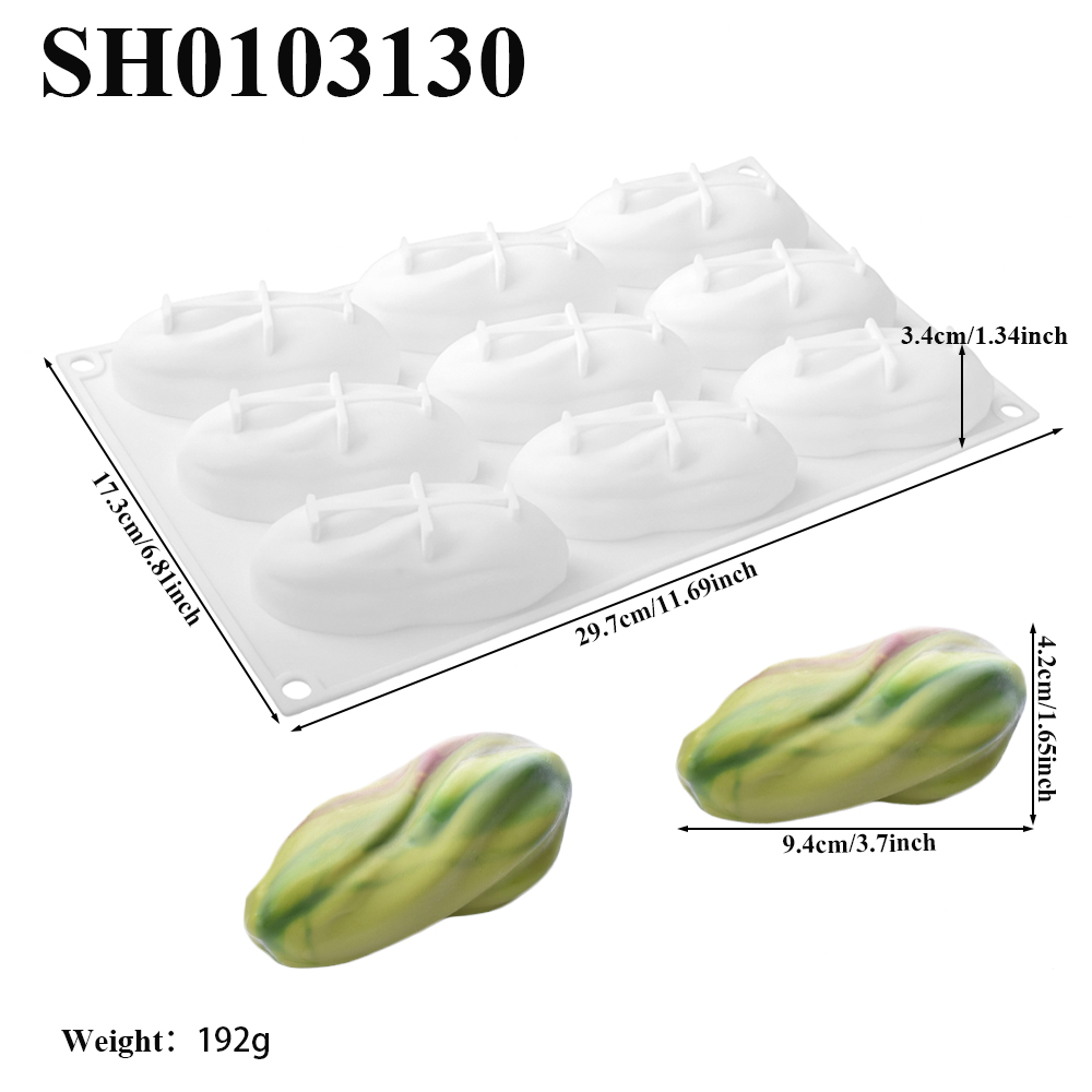 Pistachevormen 1 of 4 of 9-del - Soap Mold Silicone Loaf recensie en prijs